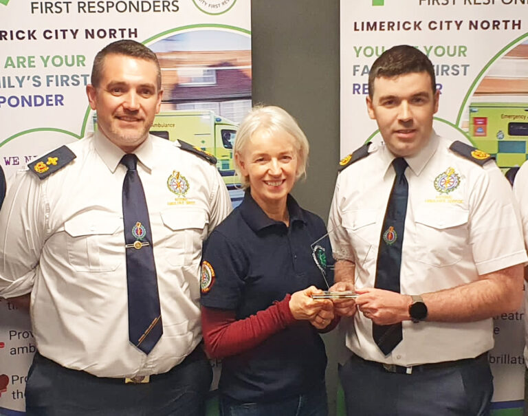 Limerick woman honoured for work with first responders group