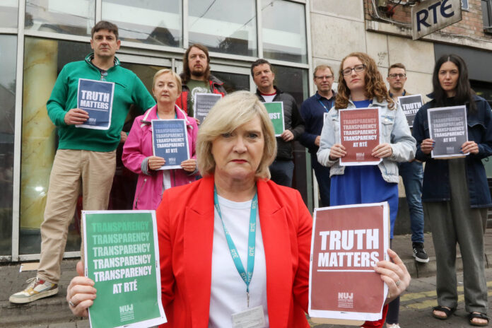 RTE and Lyric FM staging a Protest 3