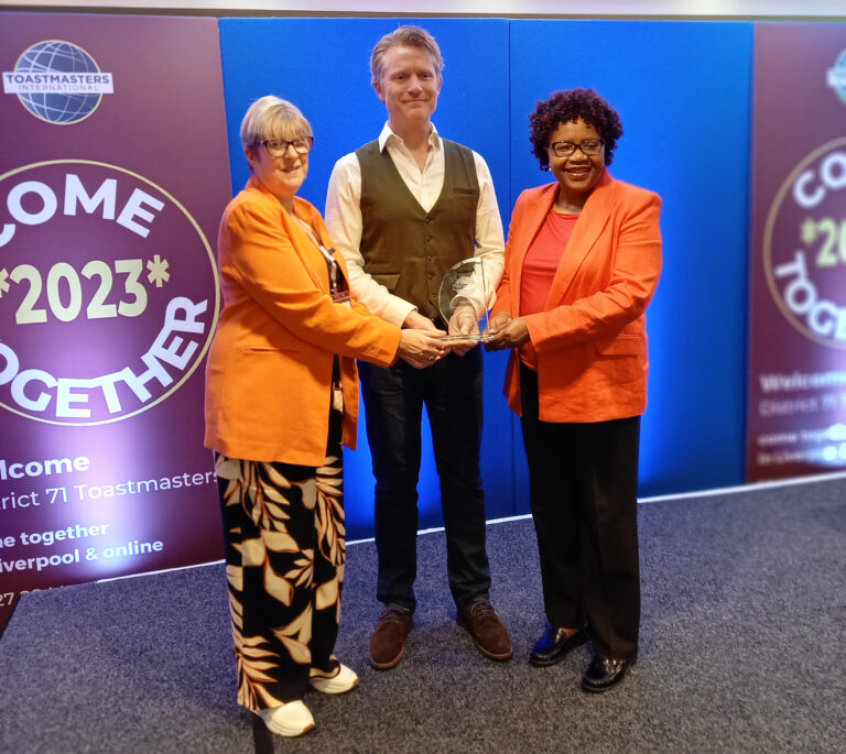 Limerick man wins international Toastmasters prize