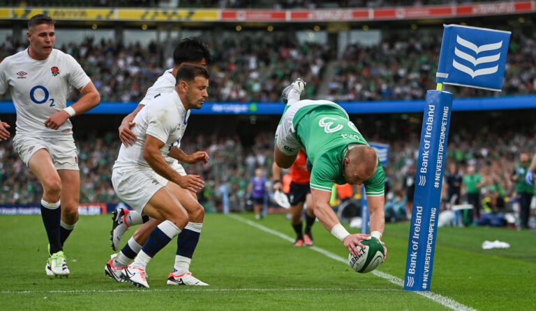 A summersault 100th cap for centurion Earls