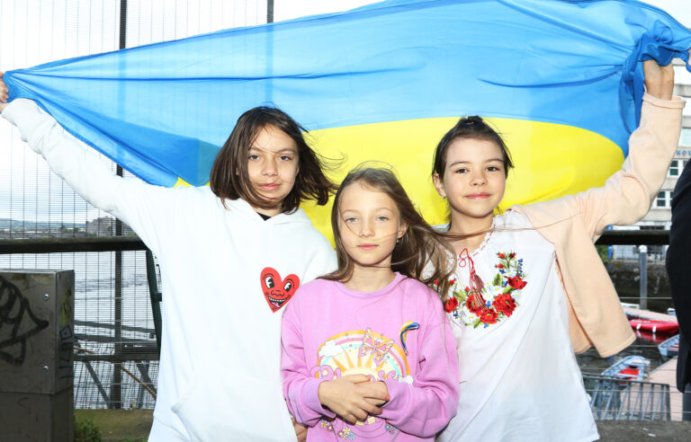 Proud Ukrainians mark Independence Day far from home