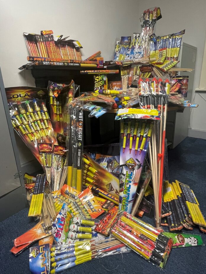 Halloween fireworks seizure