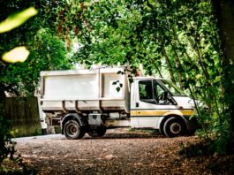 white and green truck on dirt road during daytime