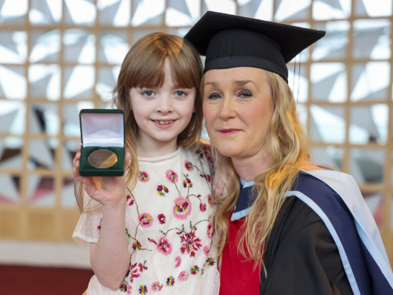 Double celebrations for Adare primary education graduate