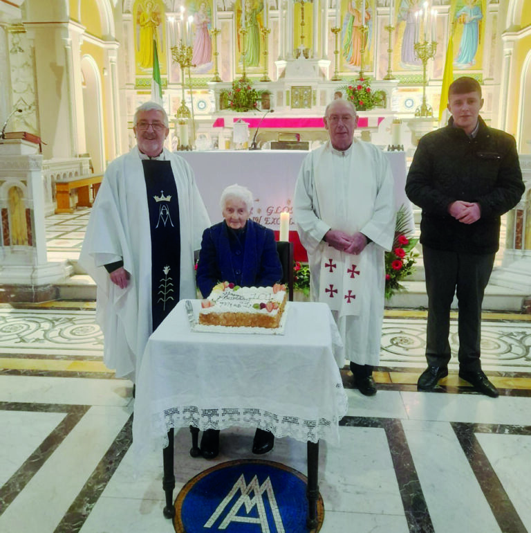 Rejoicing in St Mary’s Church as Elizabeth cuts 101st birthday cake