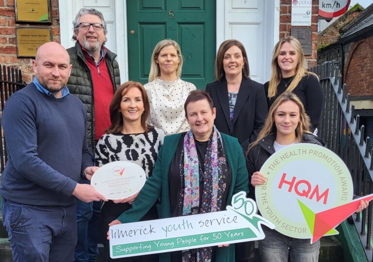 Limerick Youth Service awarded bronze national Health Quality Mark