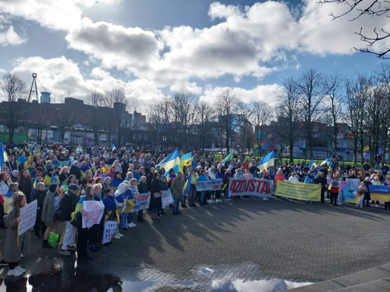 Tears as Limerick Ukrainian community marks two years of war at home