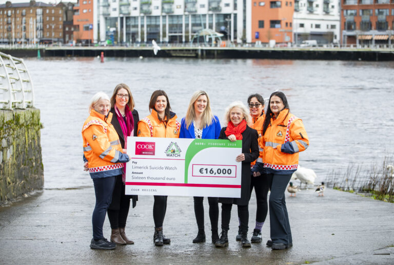 Cook Medical makes substantial donation to Limerick Suicide Watch