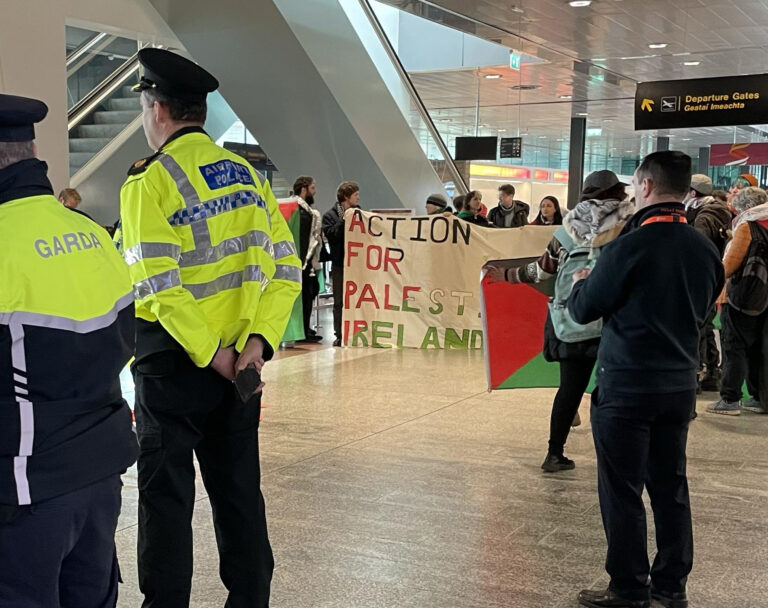 Shannon Airport protest calls for solidarity with the people of Gaza