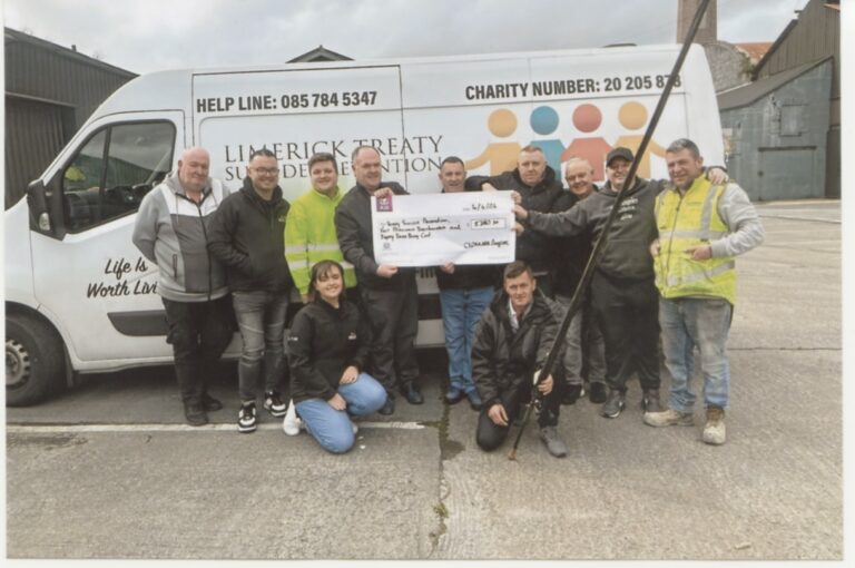 Clonlara Angling Club make donation to Treaty Suicide Prevention