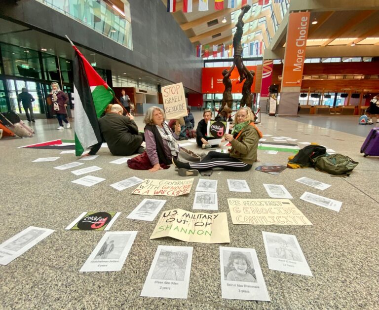 Shannon Airport protesters demand end to all Irish co-operation with Israel
