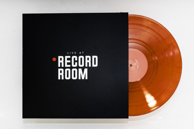 Limited edition red vinyl print of Live at Record Room 1 will be released on Record Store Day