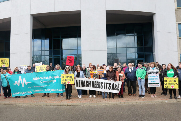 Protest convoy descends on HSE offices to demand an end to UHL overcrowding crisis