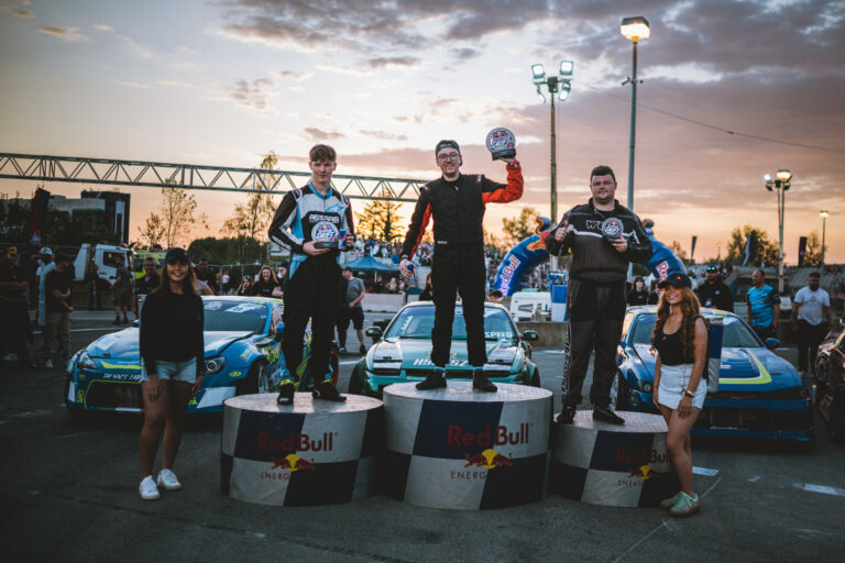 Third place finish for local driver at Red Bull Drift Pursuit at Limerick Greyhound Stadium