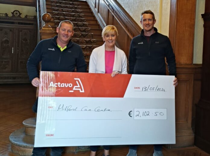 Actavo donation - Milford Care Centre Donation