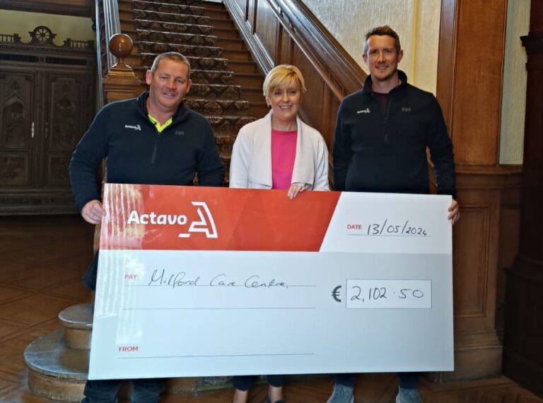 Actavo donate over €2,000 to Milford Care Centre