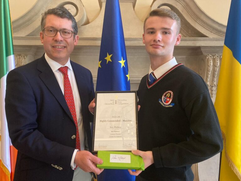 Limerick student highly commended in Oireachtas essay competition