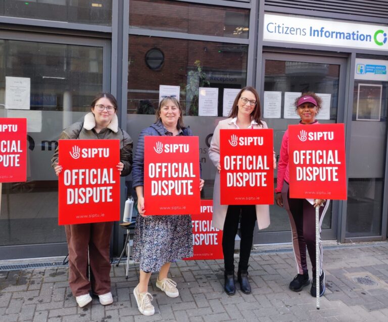 Limerick advocacy workers stand down from picket line