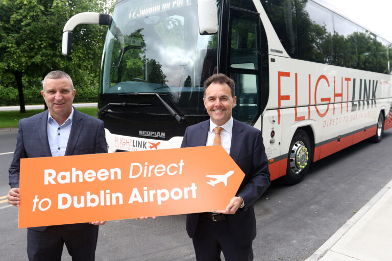 From Raheen to Dublin Airport in comfort