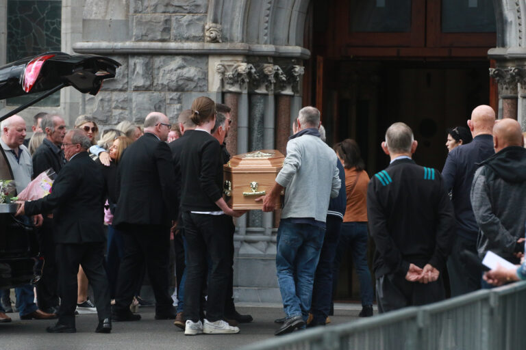 ‘Stunned, bewildered, heartbroken’: Great-grandmother murdered in her own home remembered at funeral as ‘one of a kind’