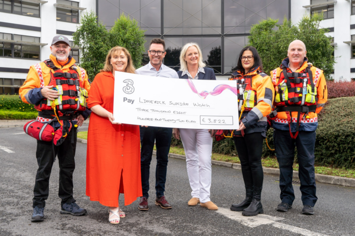 Three donation - limerick suicide watch