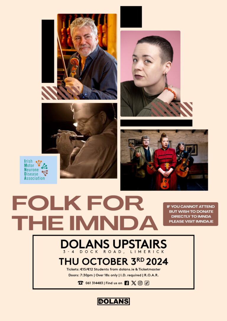 Folk concert for the IMNDA (Irish Motor Neurone Disease Association)