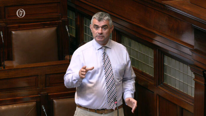Independent TD Richard O'Donoghue speaking in the Dáil.