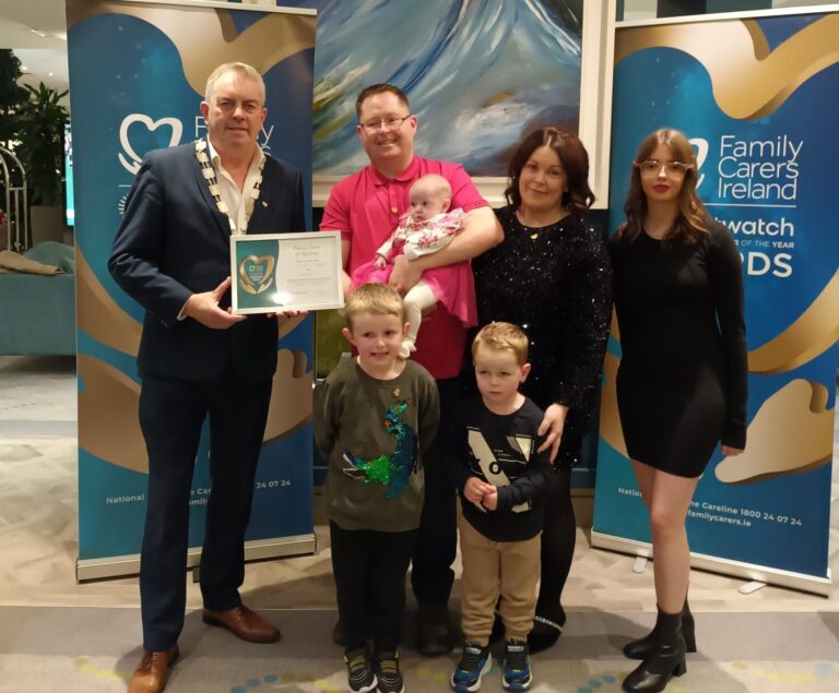 Caring Limerick man celebrated for loving support of family