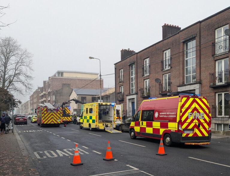 Emergency services rescue man impaled on fence in Limerick City