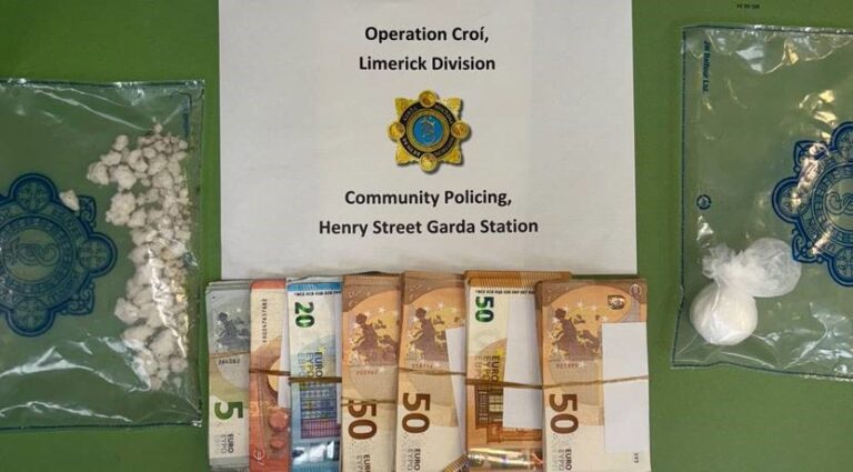 Limerick Gardaí seize almost €10,000 in cash and drugs in city home