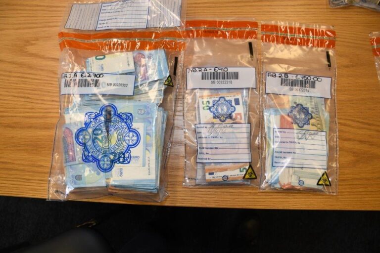 Gardaí seize hundreds of thousands of euro in cash, drugs, cars, and jewellery in swoop on feud in Limerick City