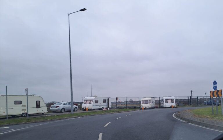 Couple face jail unless they remove caravan from Limerick roundabout