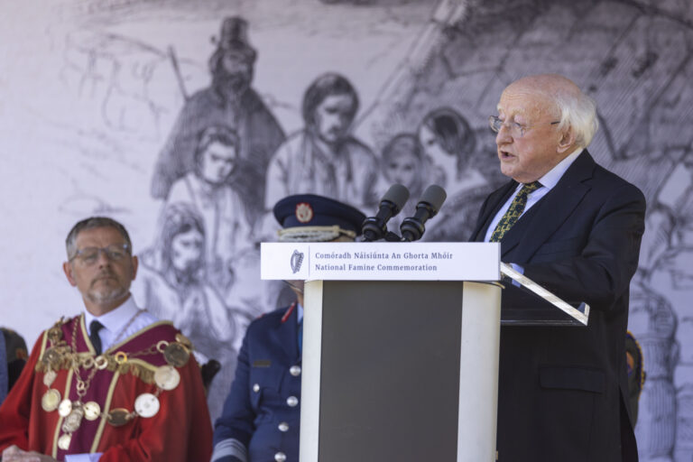 President condemns hunger ‘as an instrument of war’ at Famine commemorations