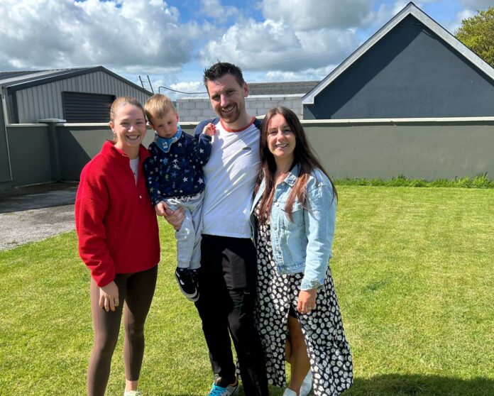 Jack and Jill Nurse Emma Barry pictured with Rachel and Paul Moloney and their son Rian 3 who is supported by the charity