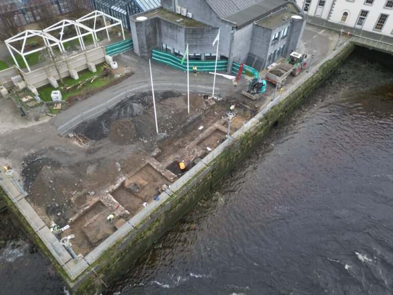 Historic remains unearthed at old Limerick City Gaol during King’s Island Flood Relief works