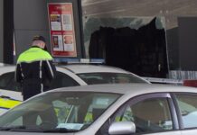 The scene of an arson attack at a Spar shop/Inver filling station, at Old Cork Rd, Limerick, at 3.30am this morning.