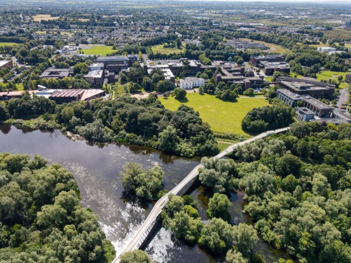 REPRO FREE image of University of Limerick campus and Living Bridge