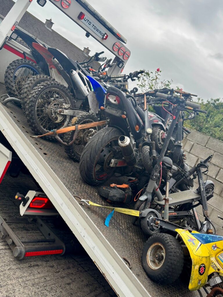 Gardaí seize ‘haul’ of scrambler bikes and e-scooters in Garryowen