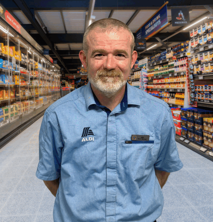 Ian Dawson, Store Manager ALDI Roches Street