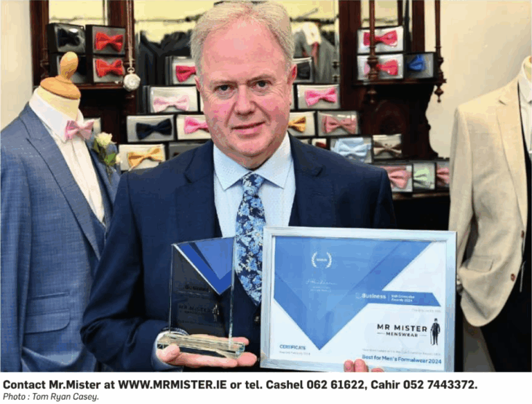Multi Award Winning Mr Mister Menswear Celebrating 26 Years in Business