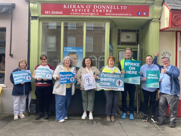 Limerick secretaries and caretakers prepared to strike ‘for as long as it takes’ for equal treatment