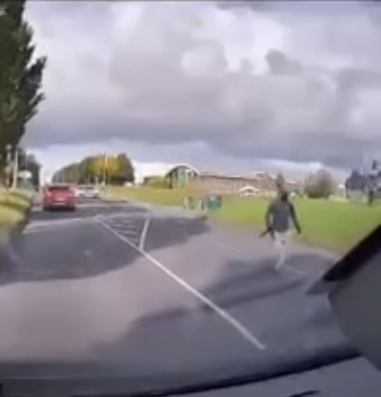 Gardaí on high alert after video of man dodging traffic following gunshot in Limerick