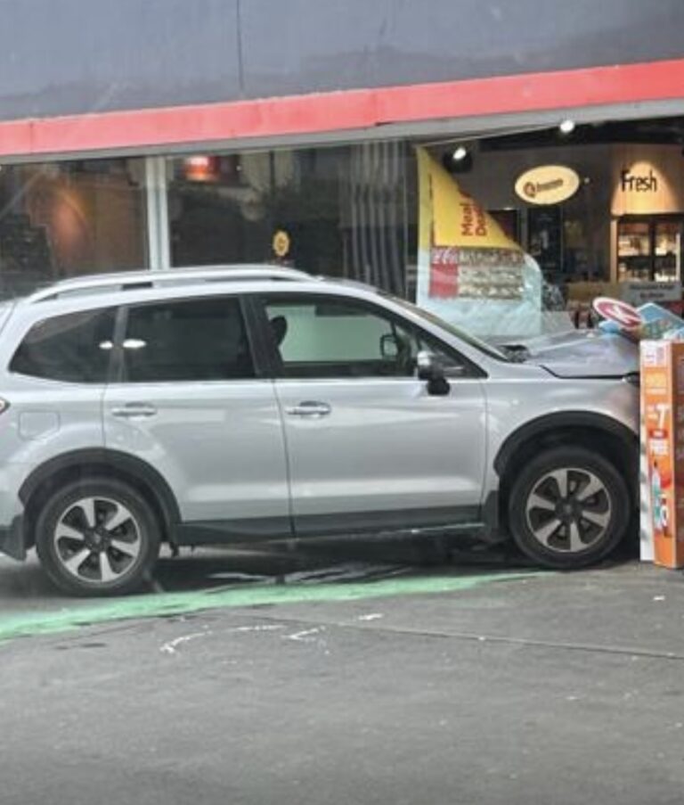 Emergency services respond after car smashes into filling station in Limerick