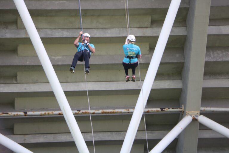 Love takes flight: Daredevil couple gets engaged while dangling from Thomond Park