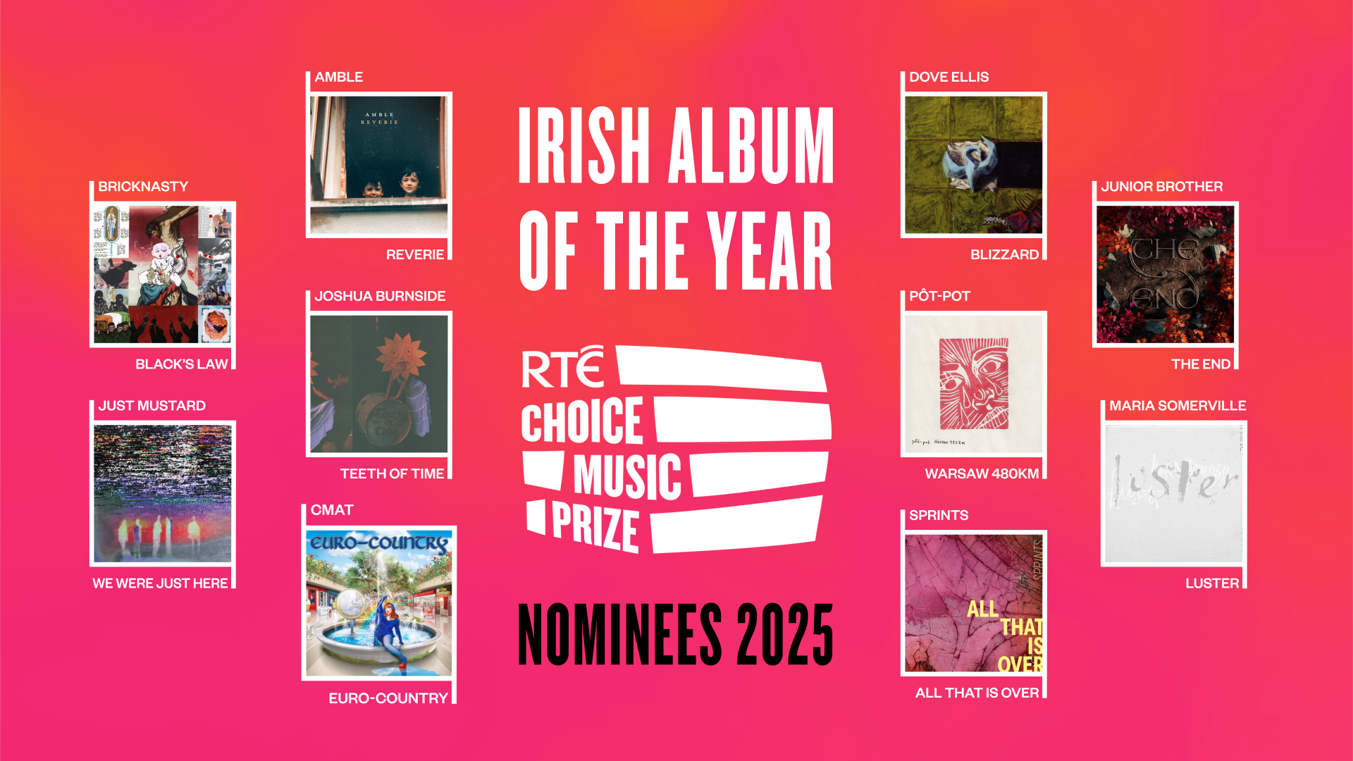 Choice Prize shortlist announced for Album of the Year