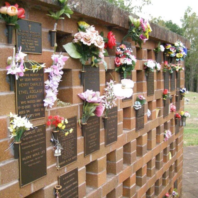 Columbarium wall
