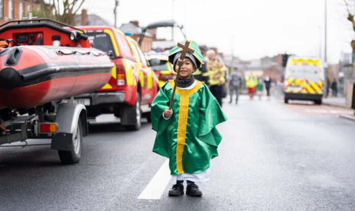 Saint Patrick's day parade, Limerick. Ireland