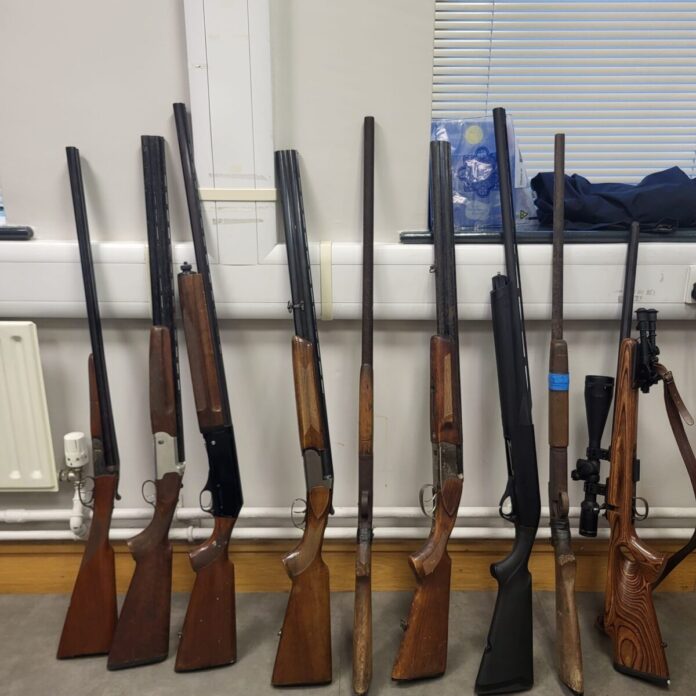 Firearms seized