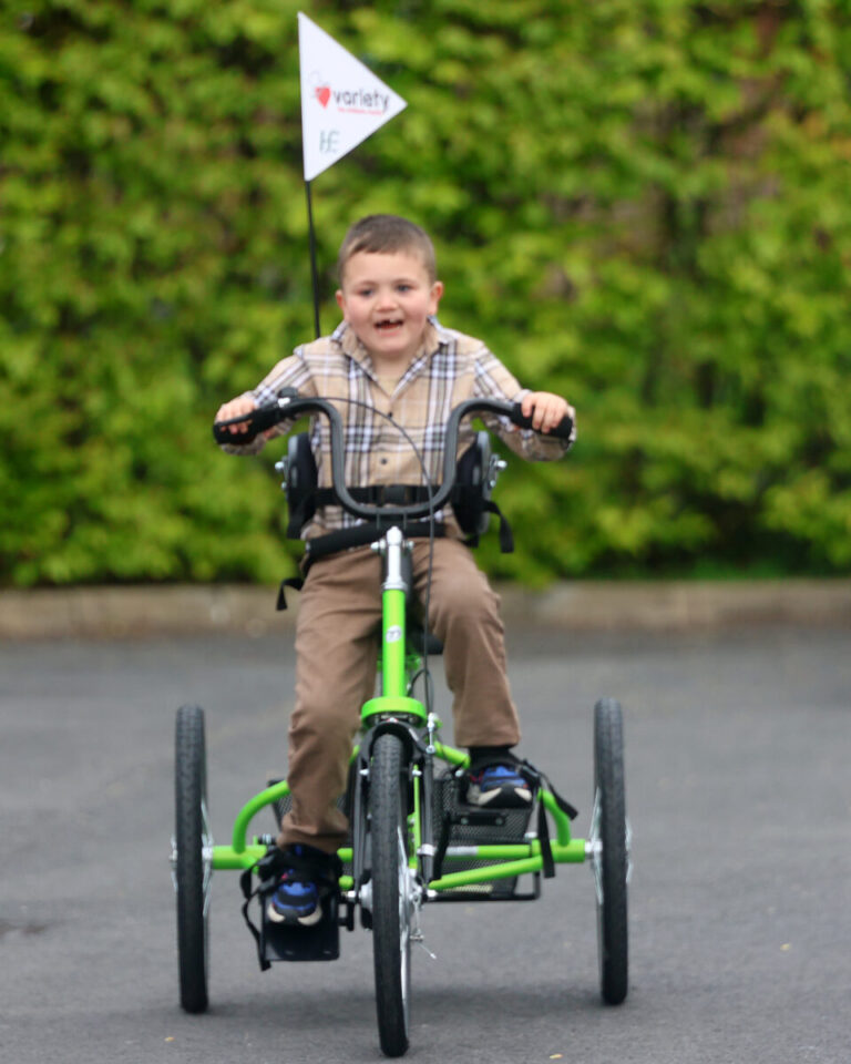 Courageous Noah Quish gets pre-surgery boost with mobility bike