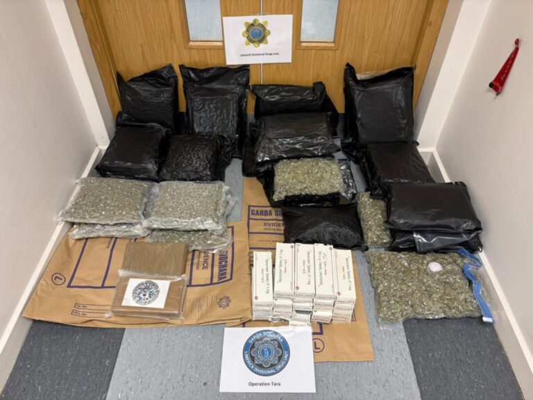 Gardaí seize over half a million euro worth of drugs in Limerick suburbs